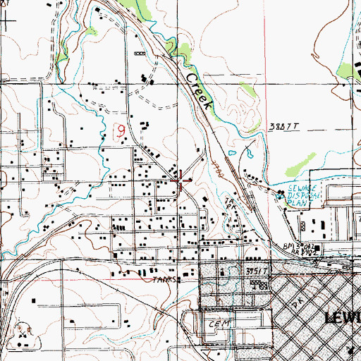 Topographic Map of 15N18E09DBAD01 Well, MT