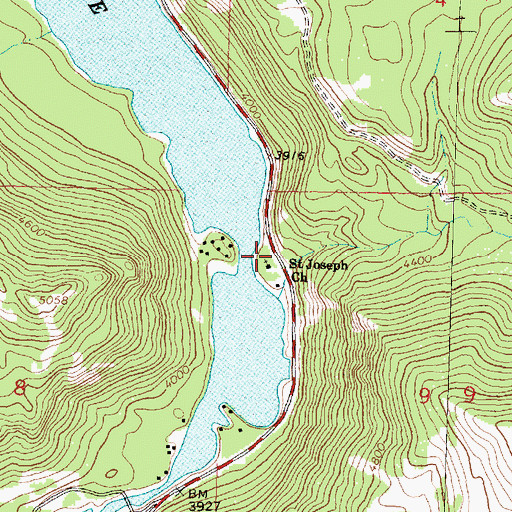 Topographic Map of 15N14W09BBCA01 Well, MT