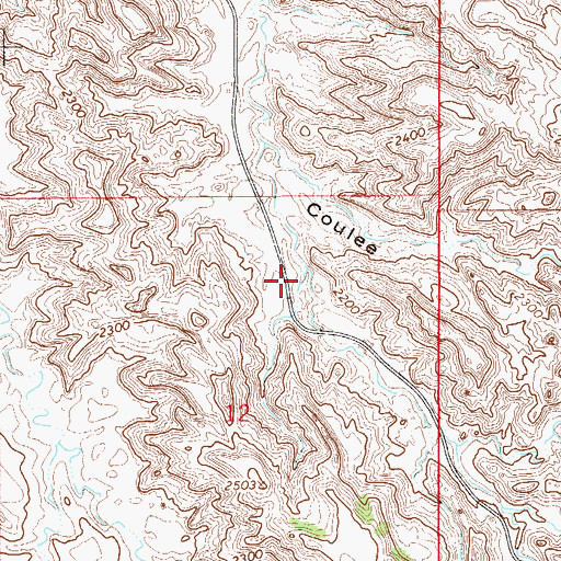 Topographic Map of 15N55E12ABDC01 Well, MT