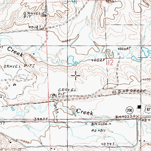 Topographic Map of 15N18E12CBAA01 Well, MT