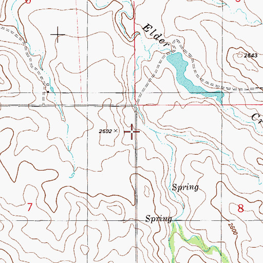Topographic Map of 15N59E07AAAA01 Well, MT