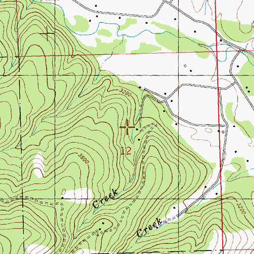 Topographic Map of 15N23W12ACCA01 Well, MT