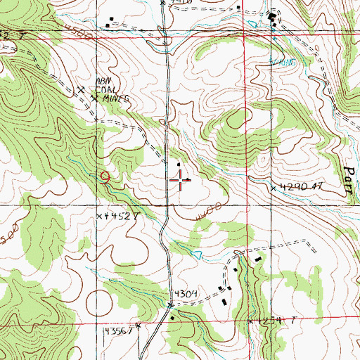 Topographic Map of 15N20E09ADCB01 Well, MT