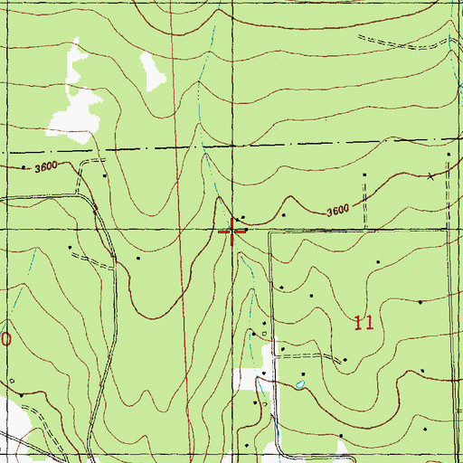 Topographic Map of 15N22W11CACC01 Well, MT