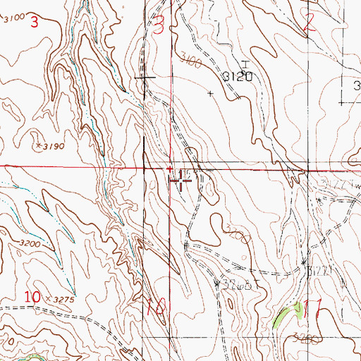 Topographic Map of 15N47E11ABB_01 Well, MT