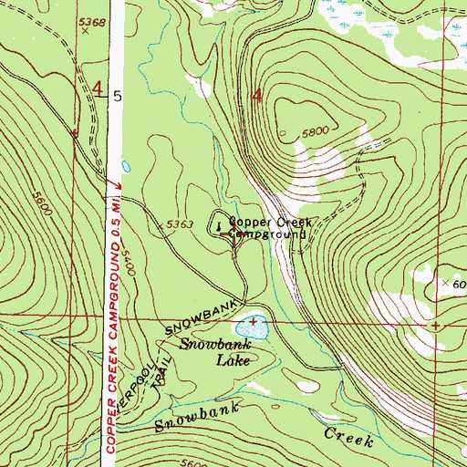 Topographic Map of 15N08W04CDAA01 Well, MT