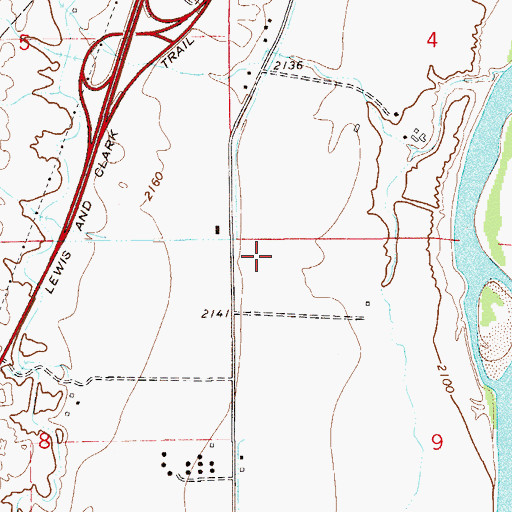 Topographic Map of 15N55E08DDD_01 Well, MT