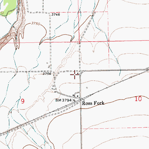 Topographic Map of 15N16E09ADA_01 Well, MT