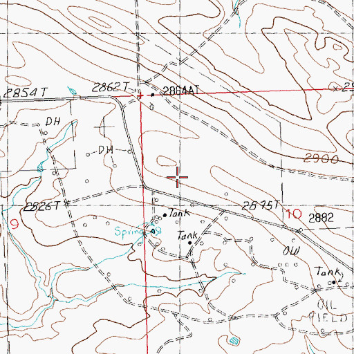 Topographic Map of 15N29E10CAC_01 Well, MT