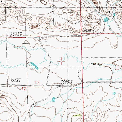 Topographic Map of 15N22E12ADD_01 Well, MT