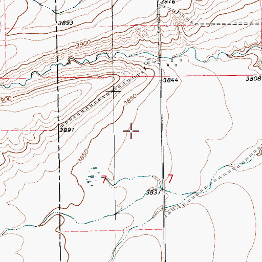 Topographic Map of 15N16E18BA__01 Well, MT