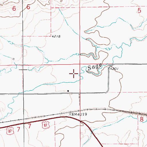 Topographic Map of 15N13E07AAA_01 Well, MT