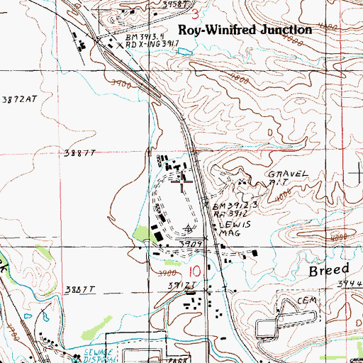 Topographic Map of 15N18E10BAA_01 Well, MT