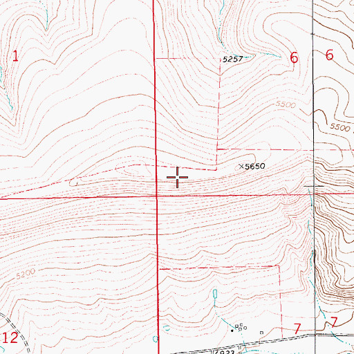 Topographic Map of 15N11E06CC__01 Spring, MT
