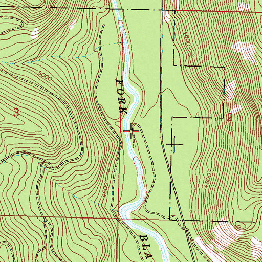 Topographic Map of 15N11W02CBBD01 Well, MT