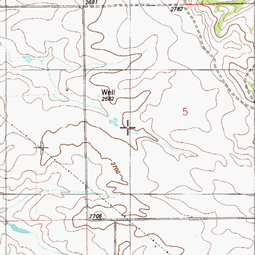 Topographic Map of 15N58E01CA__01 Well, MT