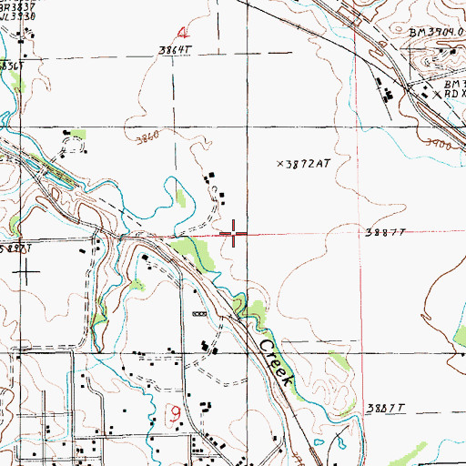 Topographic Map of 15N18E04DCCA01 Well, MT