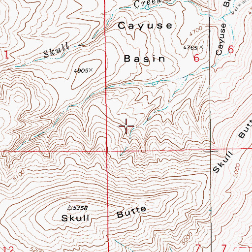 Topographic Map of 15N12E06CC__01 Spring, MT