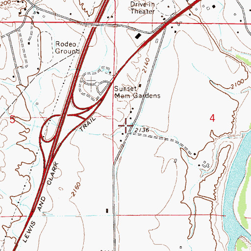 Topographic Map of 15N55E04CAA_01 Well, MT