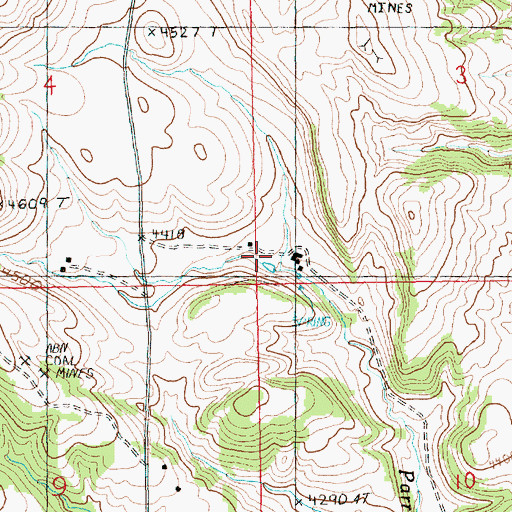 Topographic Map of 15N20E03CCCB01 Well, MT