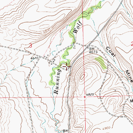 Topographic Map of 15N11E03DA__01 Spring, MT