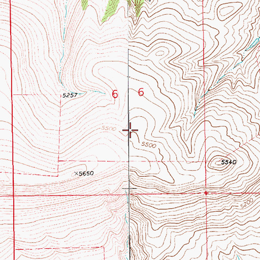 Topographic Map of 15N11E06DB__01 Spring, MT
