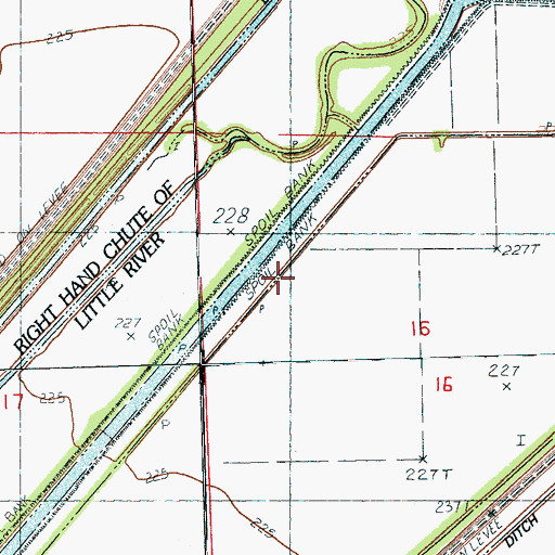 Topographic Map of Ditch Number 12, AR