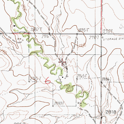 Topographic Map of 15N51E06ACC_01 Well, MT