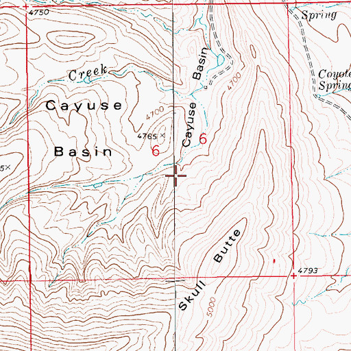 Topographic Map of 15N12E06DB__01 Spring, MT