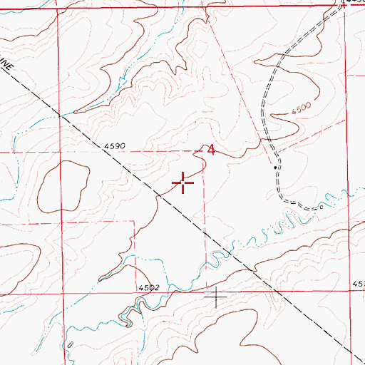 Topographic Map of 15N12E04____02 Well, MT