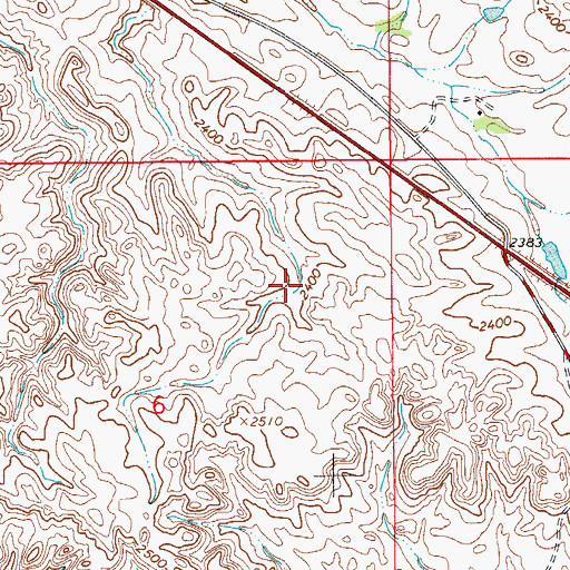 Topographic Map of 15N57E06ADBB01 Well, MT