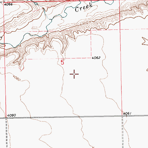 Topographic Map of 15N15E05DB__01 Well, MT