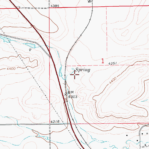 Topographic Map of 15N12E01CBAD01 Well, MT