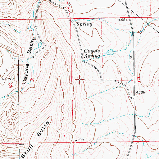 Topographic Map of 15N12E05BC__02 Spring, MT