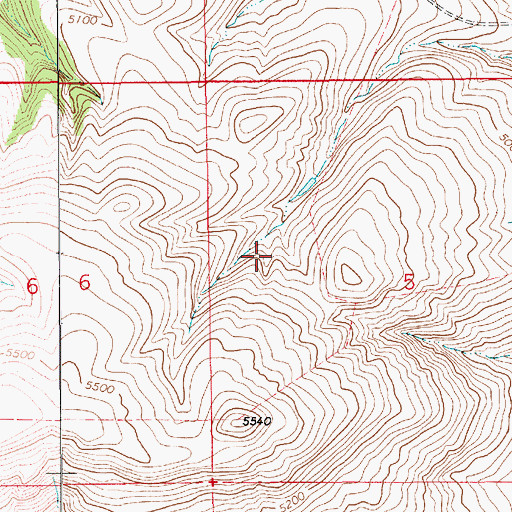 Topographic Map of 15N11E05BC__01 Spring, MT