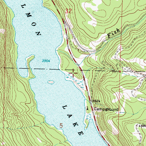 Topographic Map of 15N14W05ABAB01 Well, MT