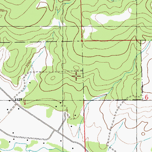 Topographic Map of 15N23W01ADAA01 Well, MT