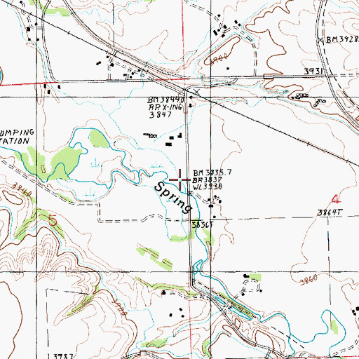 Topographic Map of 15N18E05ADAA01 Well, MT