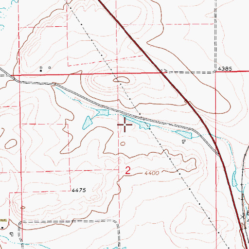 Topographic Map of 15N12E02AB__01 Well, MT