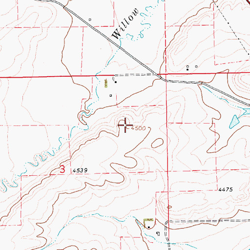 Topographic Map of 15N12E03AA__02 Well, MT