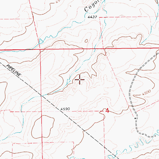 Topographic Map of 15N12E04BA__01 Well, MT
