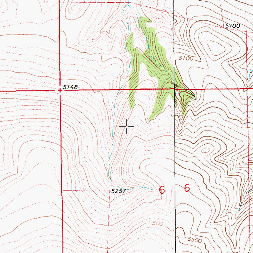 Topographic Map of 15N11E06BA__03 Spring, MT
