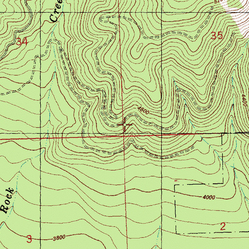 Topographic Map of 18N20W02AAAD02 Well, MT