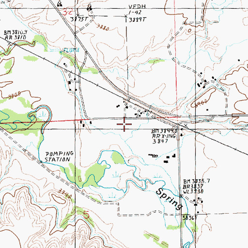 Topographic Map of 16N18E32DCD_01 Well, MT