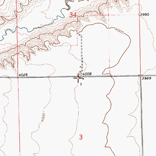 Topographic Map of 15N15E03ABB_01 Well, MT