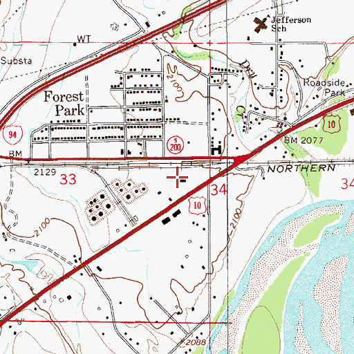 Topographic Map of 16N55E28DCA_01 Well, MT