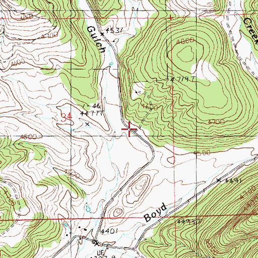 Topographic Map of 16N19E34ADCD01 Well, MT