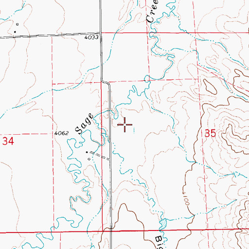 Topographic Map of 16N13E35BCD_01 Spring, MT