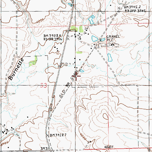 Topographic Map of 16N18E33ACAD02 Well, MT
