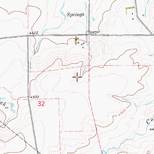 Topographic Map of 16N12E32AA__02 Well, MT